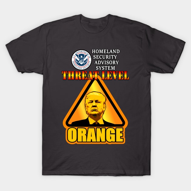 Threat Level: Orange T-Shirt by JohnFerenz